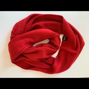 Calvin Klein red infinity loop scarf